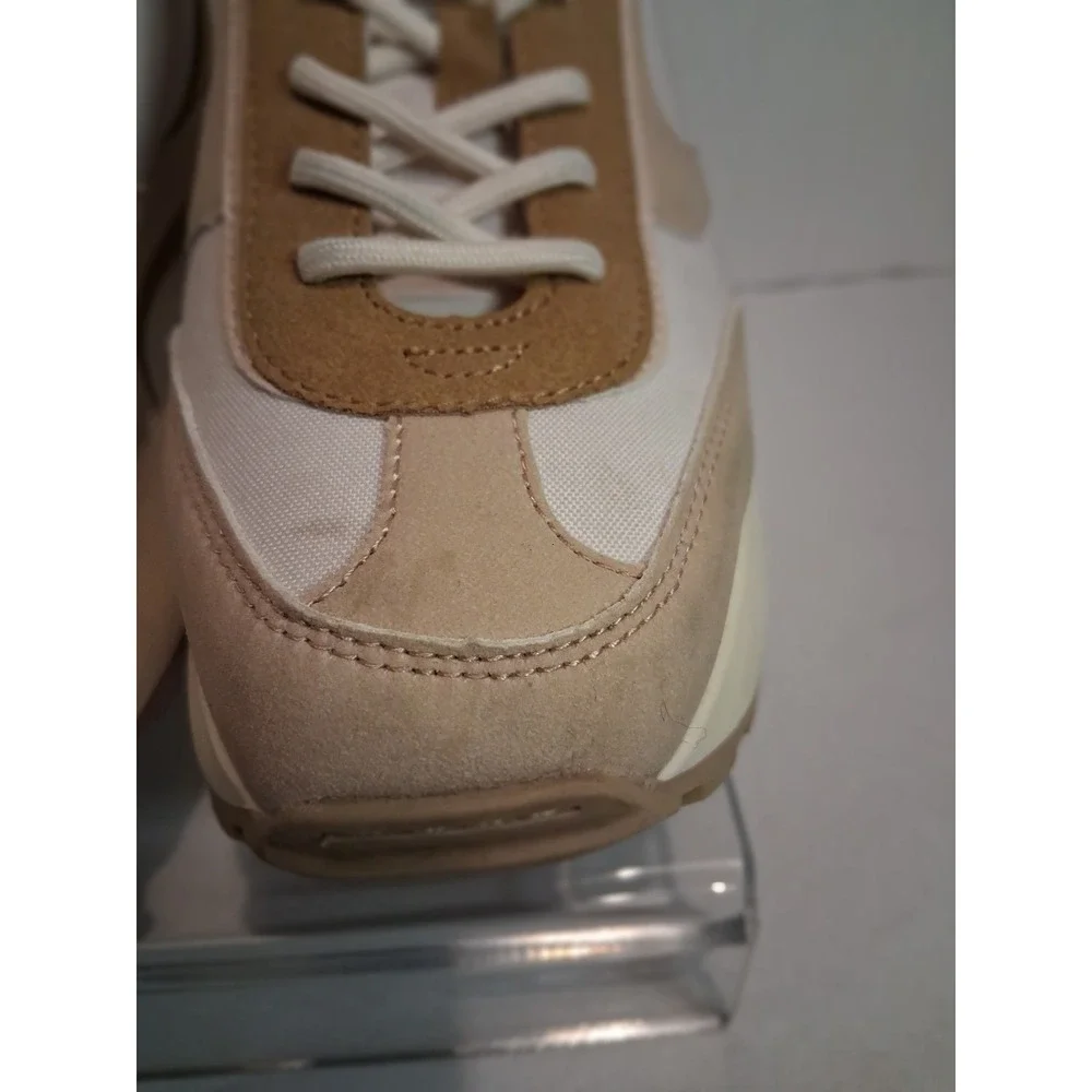 Steve Madden Carmen Neutral Platform Sneakers Tan Cream 8M